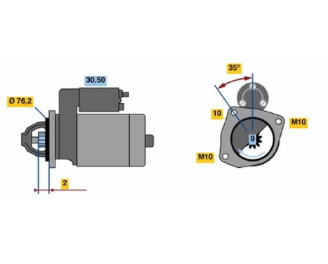 Starter R78-M2612V(R) Bosch, Image 5