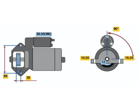 Starter R78-M2812V(R) Bosch, Image 5