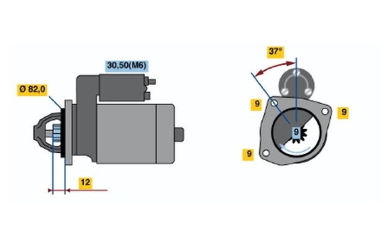 Starter R78-M4512V(R) Bosch