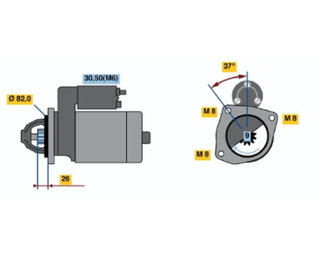 Starter R78-M5512V(R) Bosch, Image 5