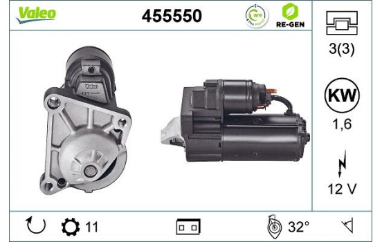 Starter REMANUFACTURED PREMIUM 455550 Valeo, Image 5