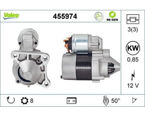 Starter REMANUFACTURED PREMIUM 455974 Valeo, Image 5