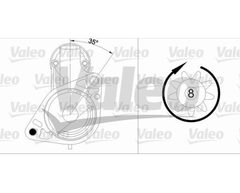 Starter REMANUFACTURED PREMIUM 455984 Valeo, Image 2