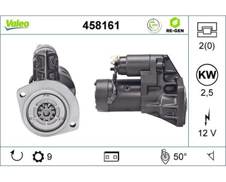 Starter REMANUFACTURED PREMIUM 458161 Valeo, Image 5