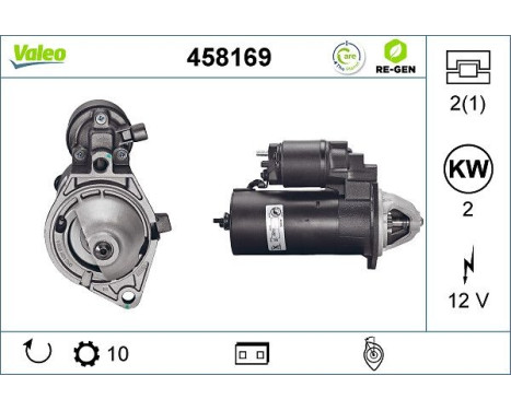 Starter REMANUFACTURED PREMIUM 458169 Valeo, Image 5