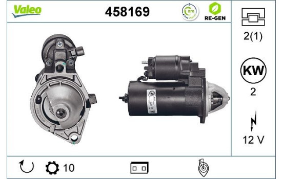 Starter REMANUFACTURED PREMIUM 458169 Valeo, Image 2