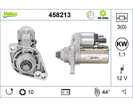 Starter REMANUFACTURED PREMIUM 458213 Valeo, Image 5