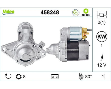 Starter REMANUFACTURED PREMIUM 458248 Valeo, Image 5