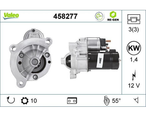 Starter REMANUFACTURED PREMIUM 458277 Valeo, Image 5