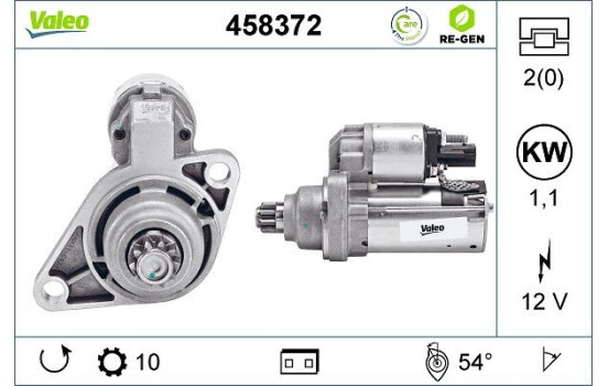 Starter REMANUFACTURED PREMIUM 458372 Valeo, Image 2