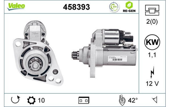 Starter REMANUFACTURED PREMIUM 458393 Valeo, Image 2