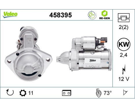 Starter REMANUFACTURED PREMIUM 458395 Valeo, Image 3