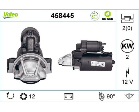 Starter REMANUFACTURED PREMIUM 458445 Valeo, Image 5