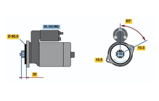 Starter RF78-M2812V(R) Bosch, Image 5