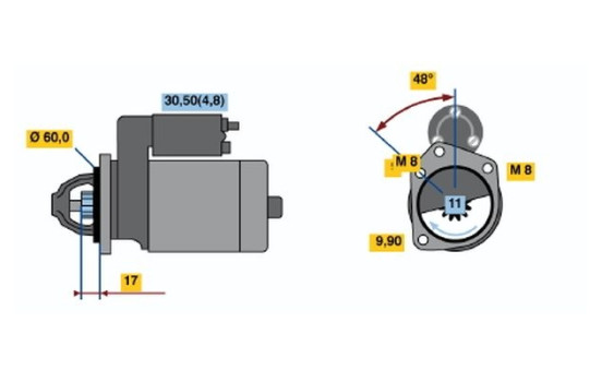 Starter S74-L12V(R) Bosch, Image 5