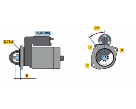 Starter S74-L12V(R) Bosch, Image 5