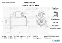 Starter Skoda 2.0 kw