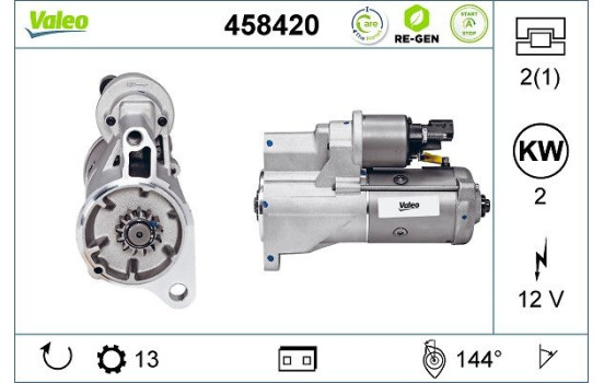 Starter STOP&START REMANUFACTURED 458420 Valeo, Image 2
