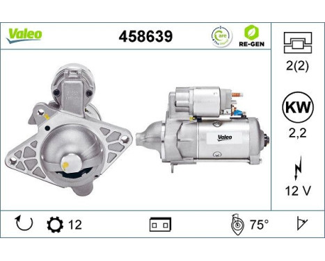 Starter STOP&START REMANUFACTURED 458639 Valeo, Image 2