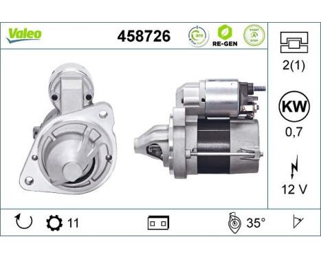 Starter STOP&START REMANUFACTURED 458726 Valeo, Image 2