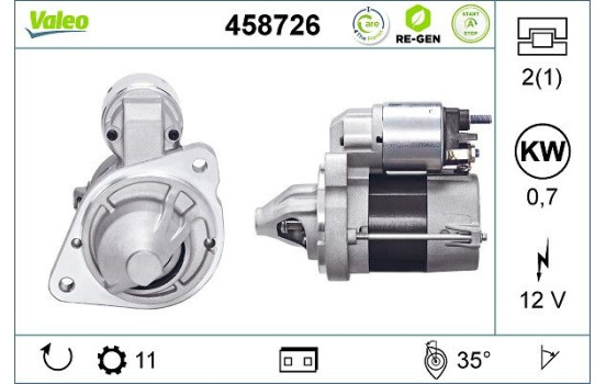 Starter STOP&START REMANUFACTURED 458726 Valeo, Image 2