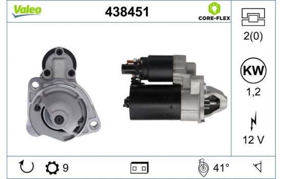Starter VALEO CORE-FLEX 438451, Image 4