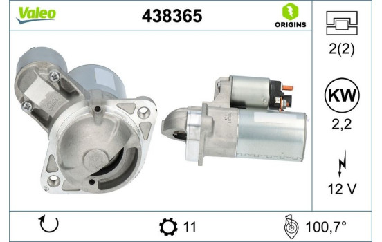 Starter VALEO ORIGINS NEW 438365, Image 4