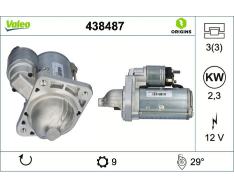 Starter VALEO ORIGINS NEW 438487, Image 4