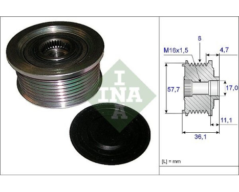 Alternator Freewheel Clutch 535 0099 10 Ina