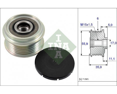 Alternator Freewheel Clutch 535 0222 10 Ina