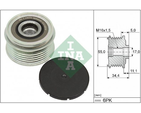 Alternator Freewheel Clutch 535 0357 10 Ina