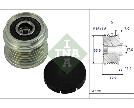 Alternator Freewheel Clutch 535000810 Ina