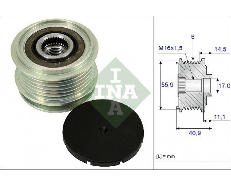 Alternator Freewheel Clutch 535001210 Ina