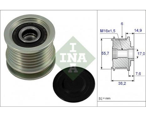 Alternator Freewheel Clutch 535001310 Ina