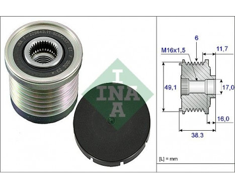 Alternator Freewheel Clutch 535003010 Ina