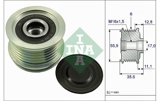 Alternator Freewheel Clutch 535004110 Ina