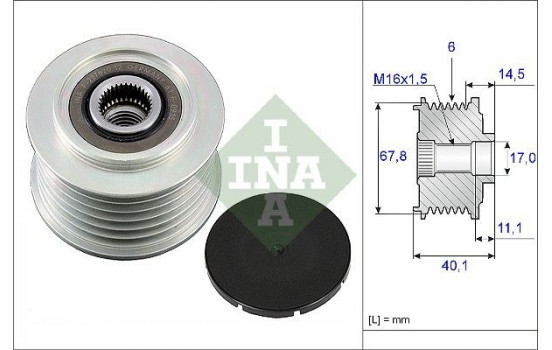 Alternator Freewheel Clutch 535005210 Ina