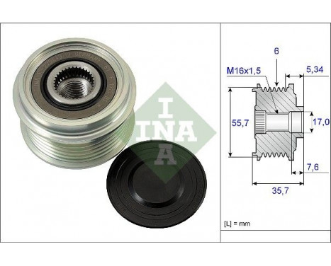 Alternator Freewheel Clutch 535007710 Ina