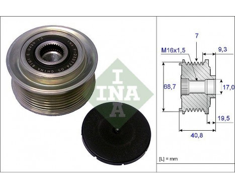 Alternator Freewheel Clutch 535007910 Ina