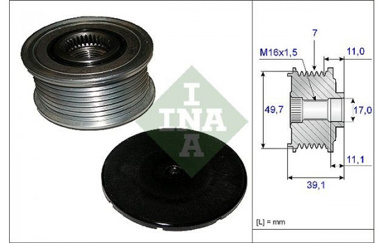 Alternator Freewheel Clutch 535008410 Ina