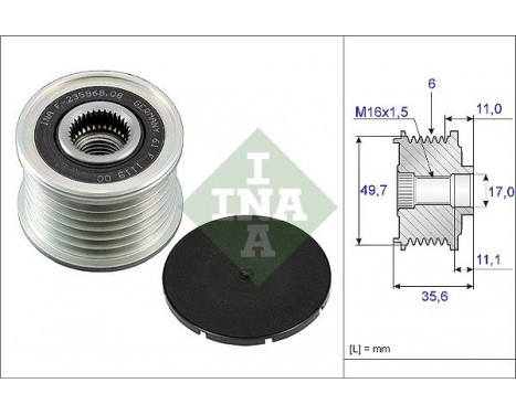 Alternator Freewheel Clutch 535008610 Ina