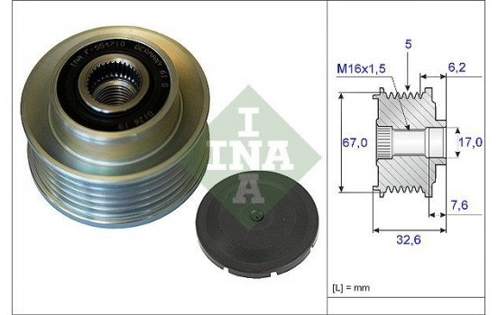 Alternator Freewheel Clutch 535009710 Ina