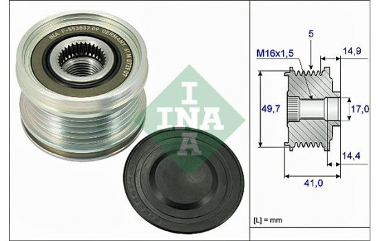 Alternator Freewheel Clutch 535010110 Ina