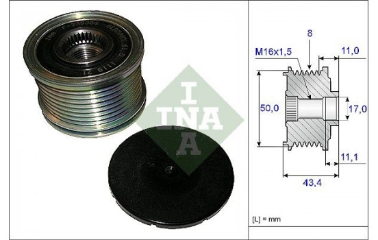 Alternator Freewheel Clutch 535010810 Ina