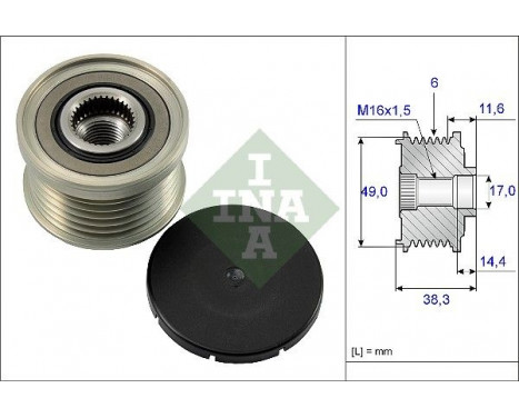 Alternator Freewheel Clutch 535012710 Ina