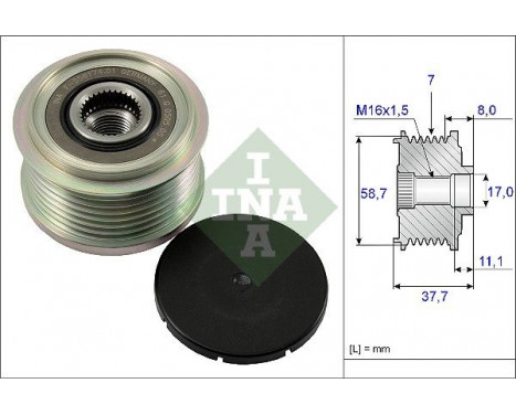 Alternator Freewheel Clutch 535012810 Ina