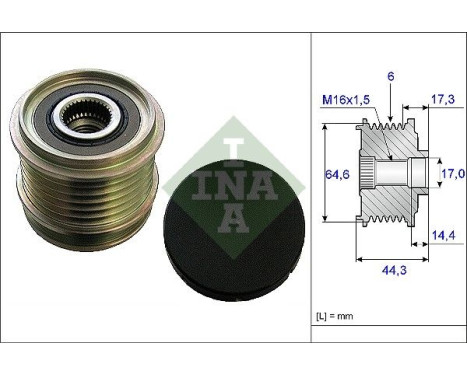 Alternator Freewheel Clutch 535013010 Ina