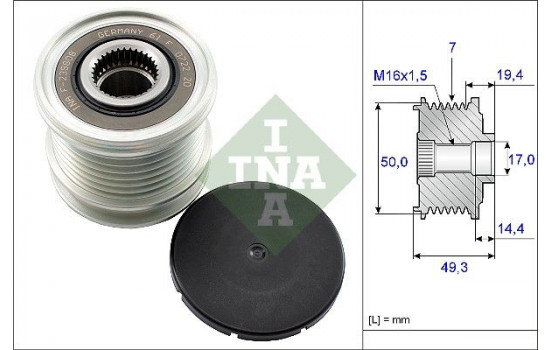 Alternator Freewheel Clutch 535014010 Ina