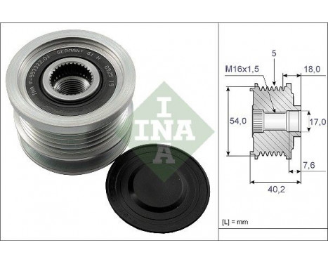 Alternator Freewheel Clutch 535014310 Ina