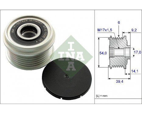 Alternator Freewheel Clutch 535015110 Ina